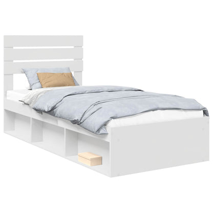 Struttura del letto Bianco 90 x 190 cm Pino massello | homemem39
