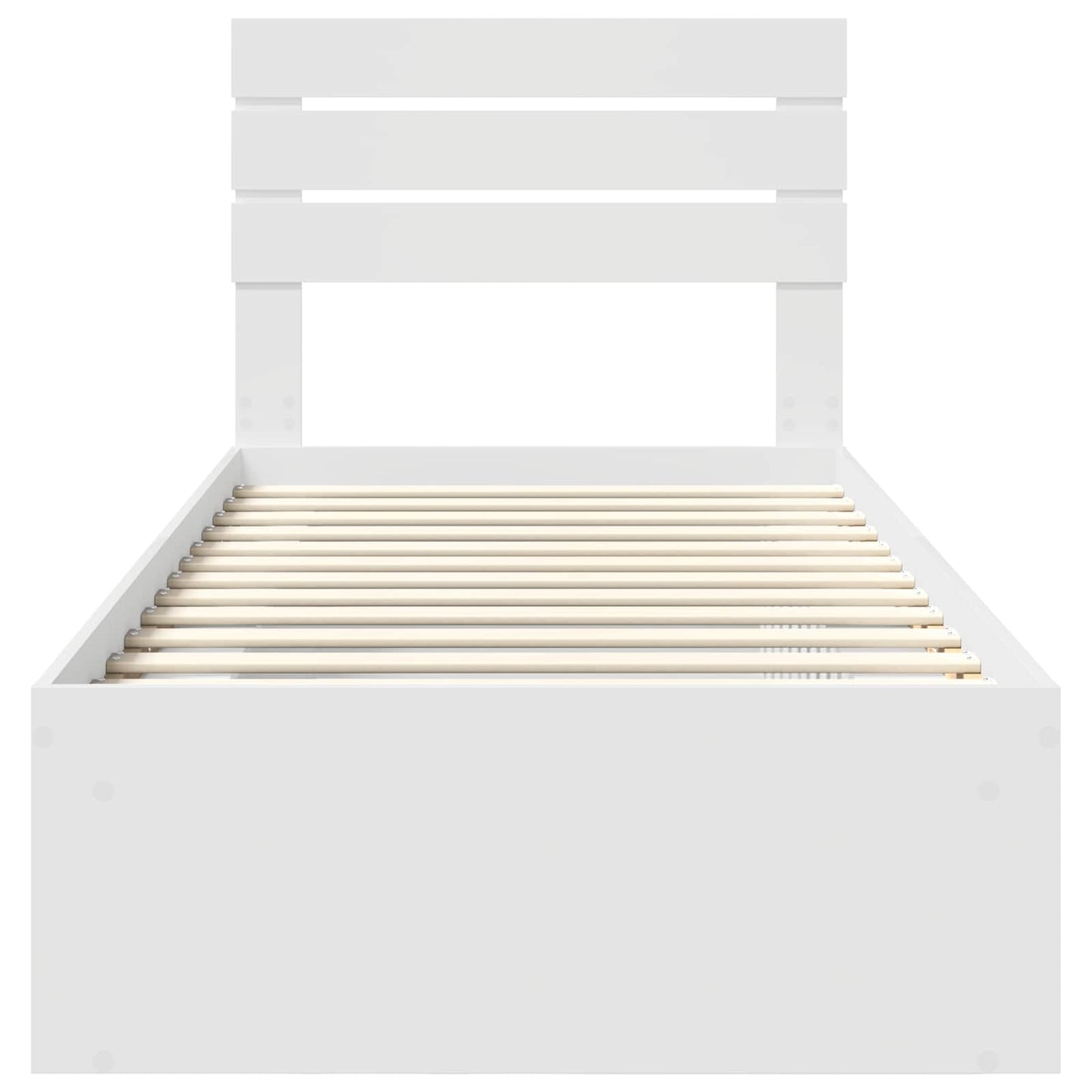 Struttura del letto Bianco 90 x 190 cm Pino massello | homemem39