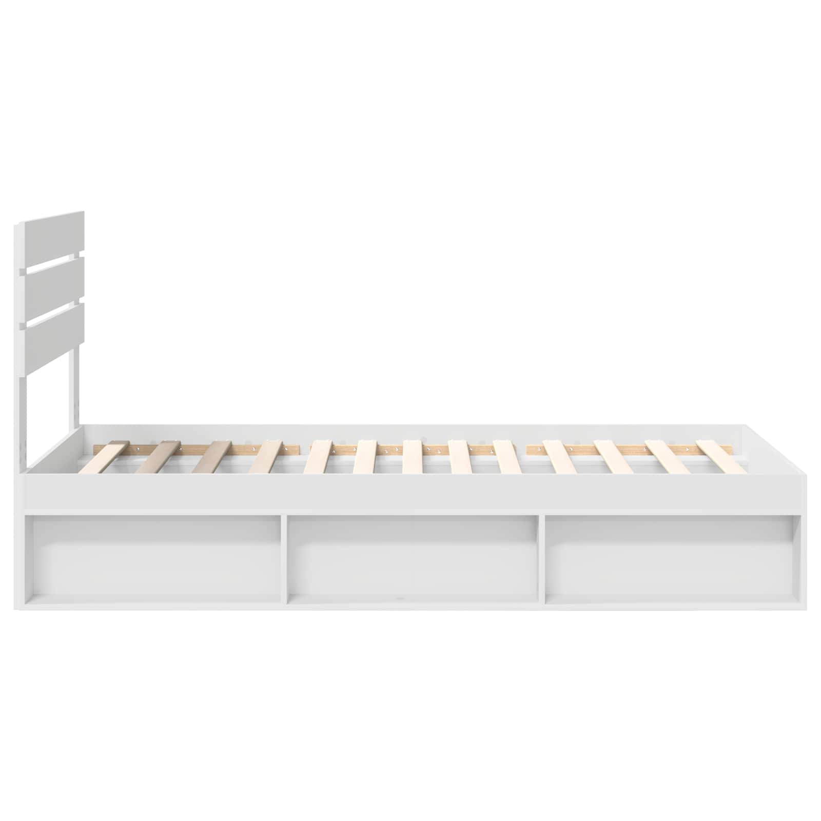 Struttura del letto Bianco 90 x 190 cm Pino massello | homemem39