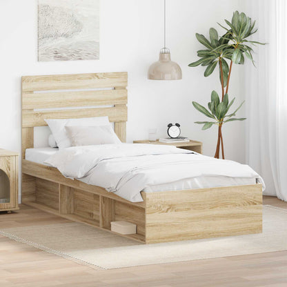Struttura del letto Sonoma 90 x 190 cm Pino massello | homemem39