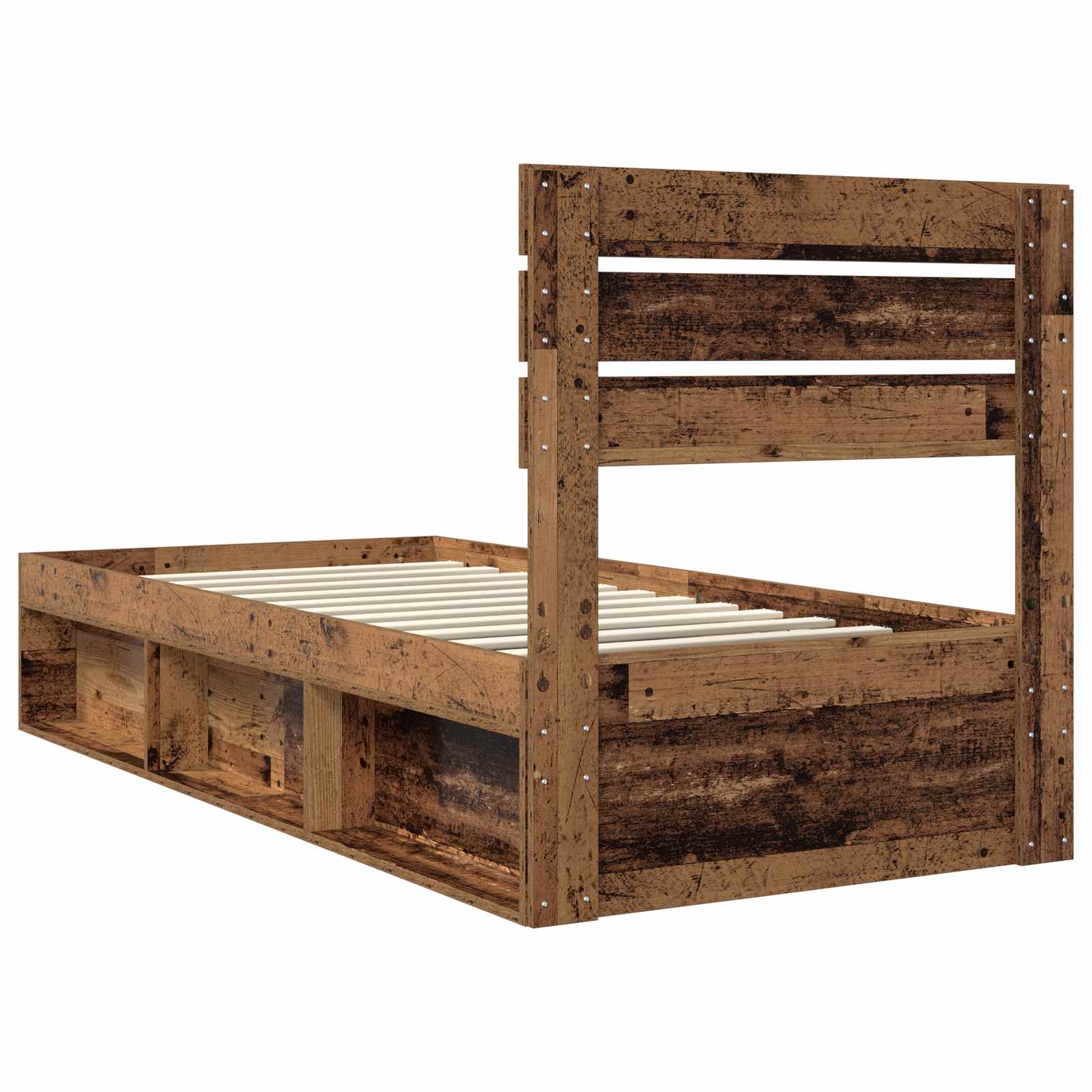 Struttura del letto Legno vecchio 75 x 190 cm Pino massello | homemem39