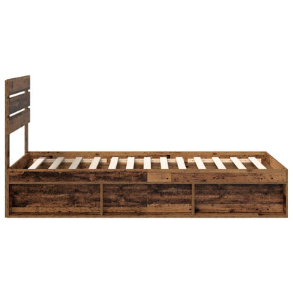 Struttura del letto Legno vecchio 75 x 190 cm Pino massello | homemem39