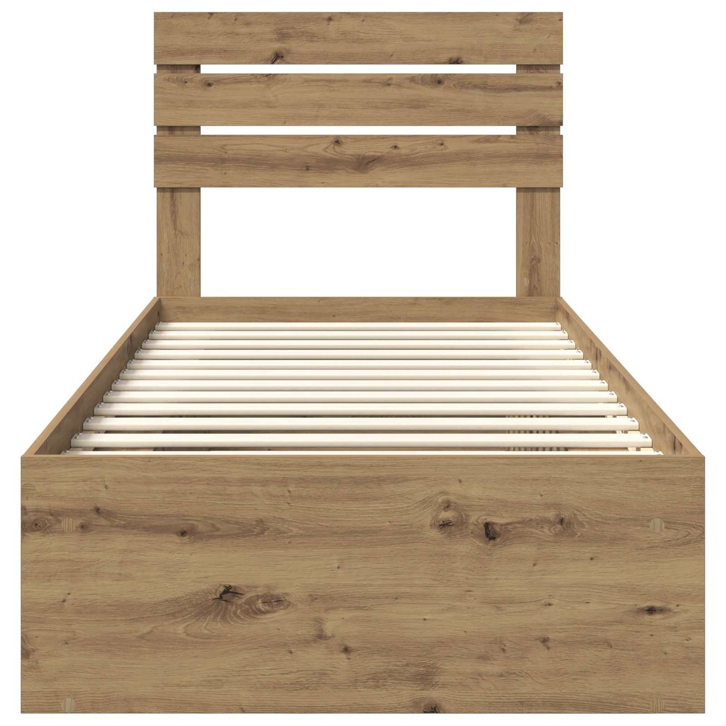 Struttura del letto con testiera Rovere Artigianale 75 x 190 cm | homemem39
