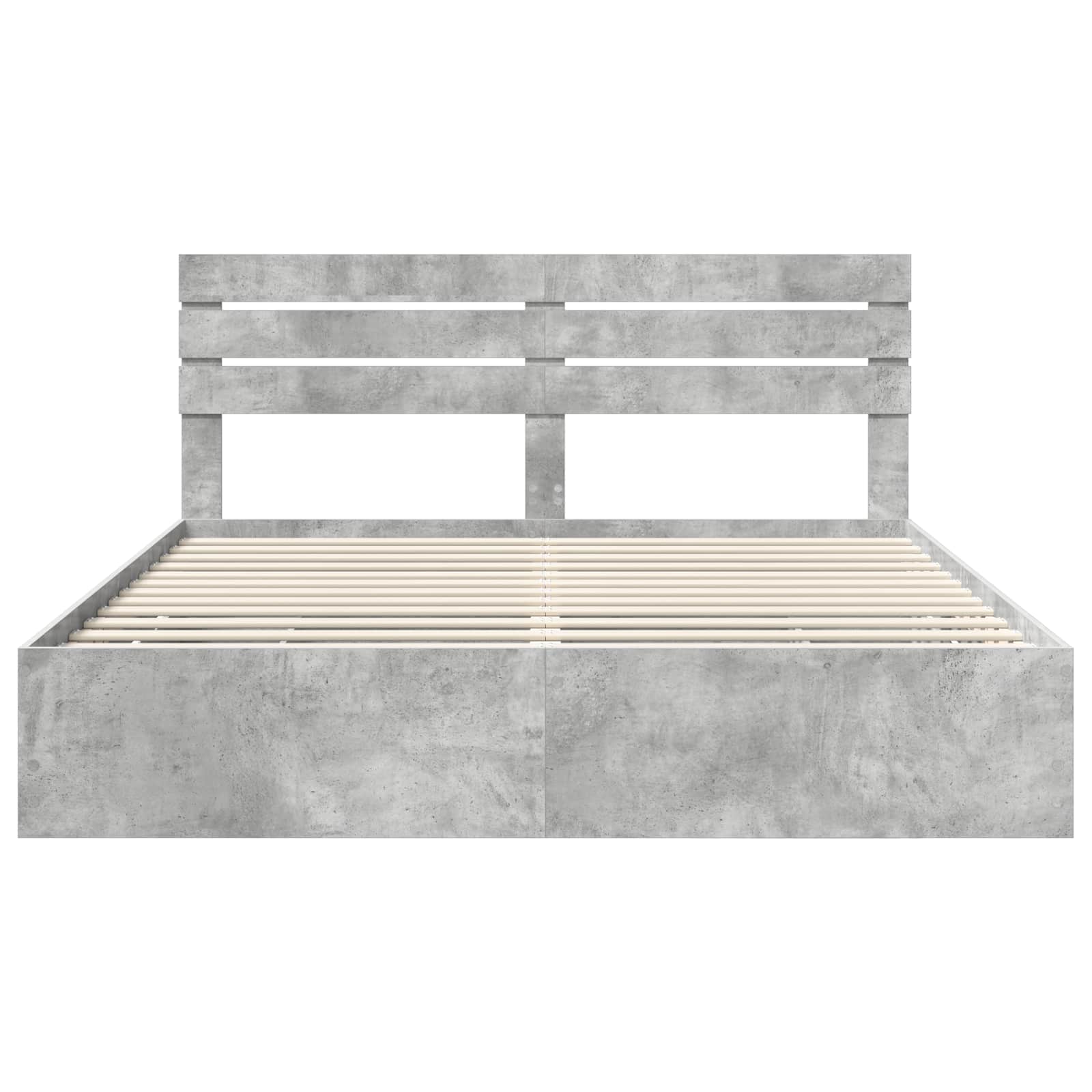 Struttura del letto con cassetto Grigio cemento 200 x 200 cm | homemem39
