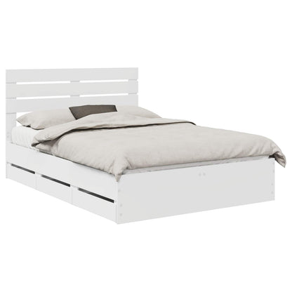 Struttura del letto Bianco 160 x 200 cm Legno Ingegnerizzato | homemem39