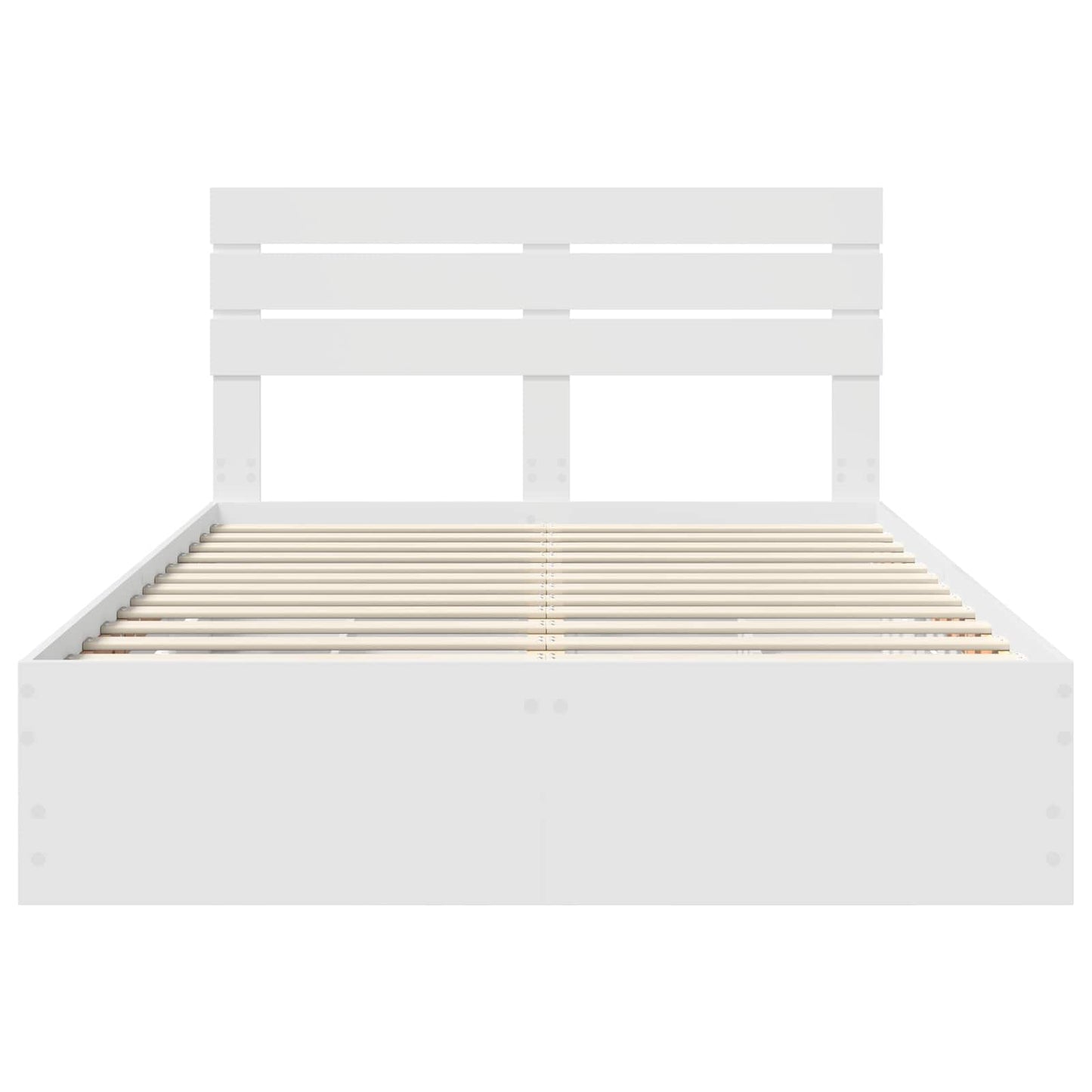 Struttura del letto Bianco 160 x 200 cm Legno Ingegnerizzato | homemem39