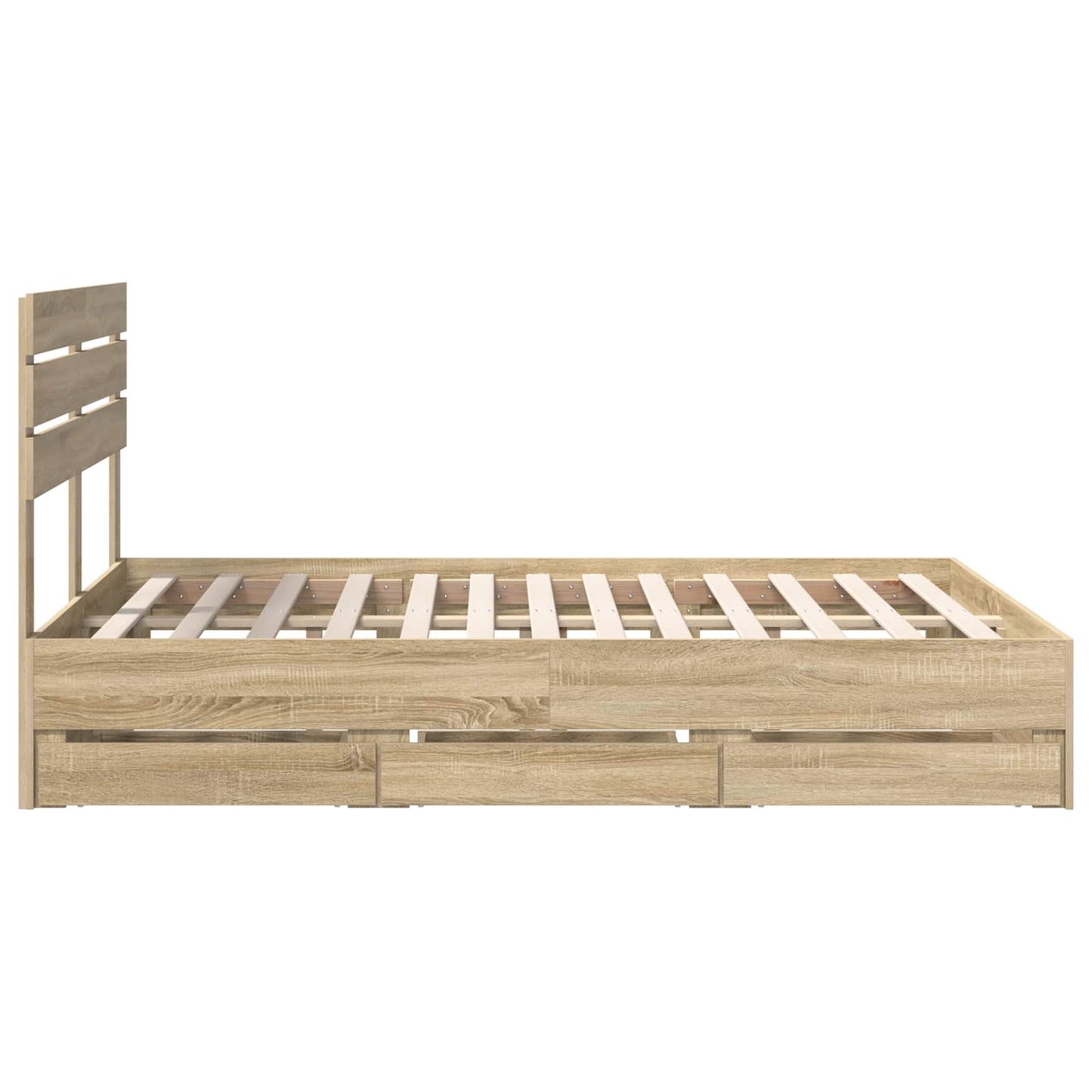 Struttura del letto con cassetto Rovere Sonoma 160 x 200 cm