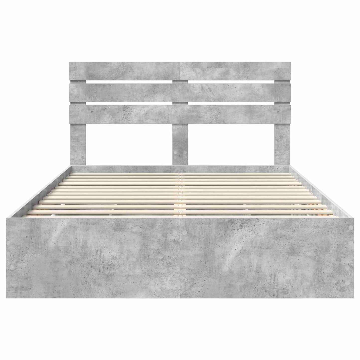 Struttura del letto con cassetto Grigio cemento 150 x 200 cm