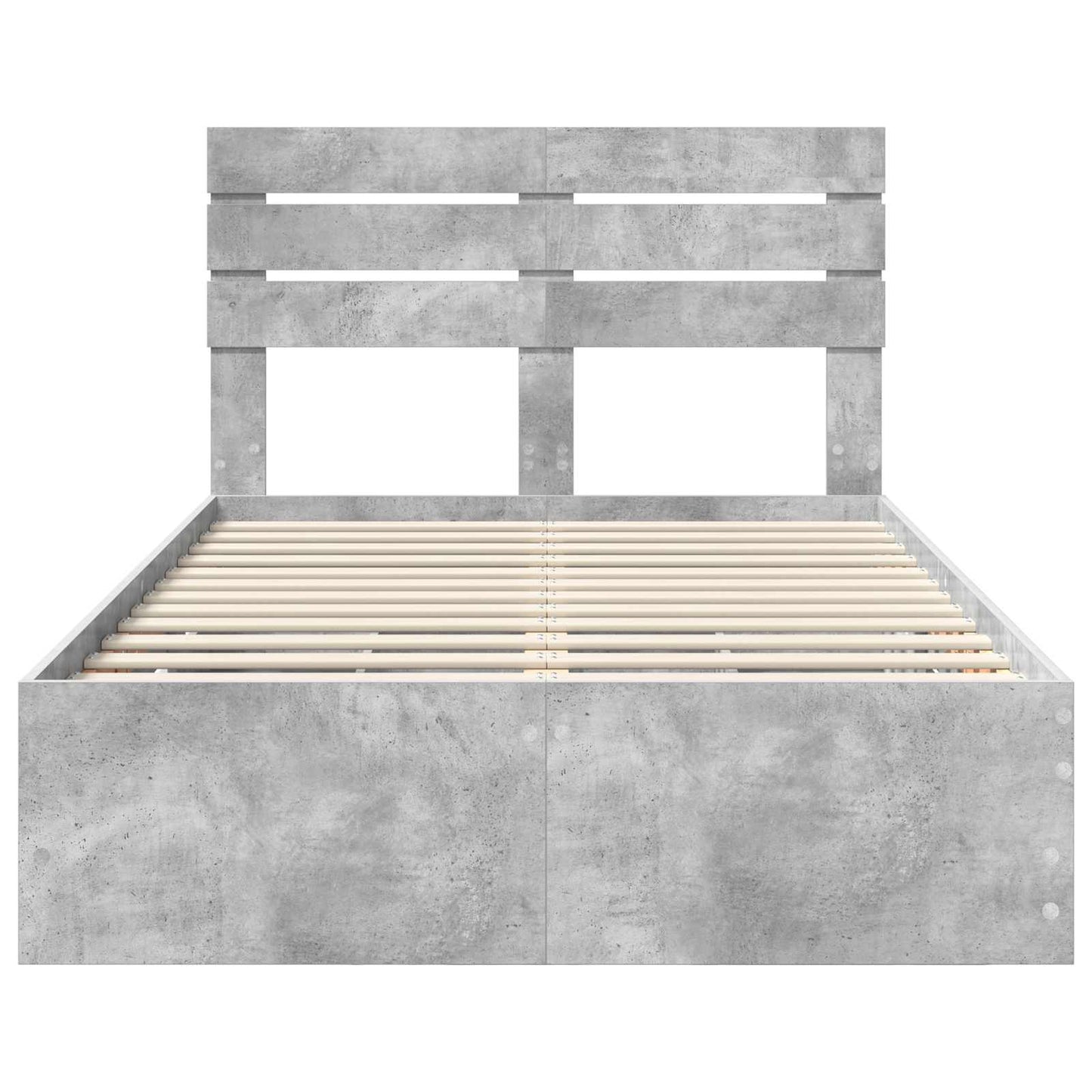 Struttura del letto con cassetto Grigio cemento 135 x 190 cm | homemem39