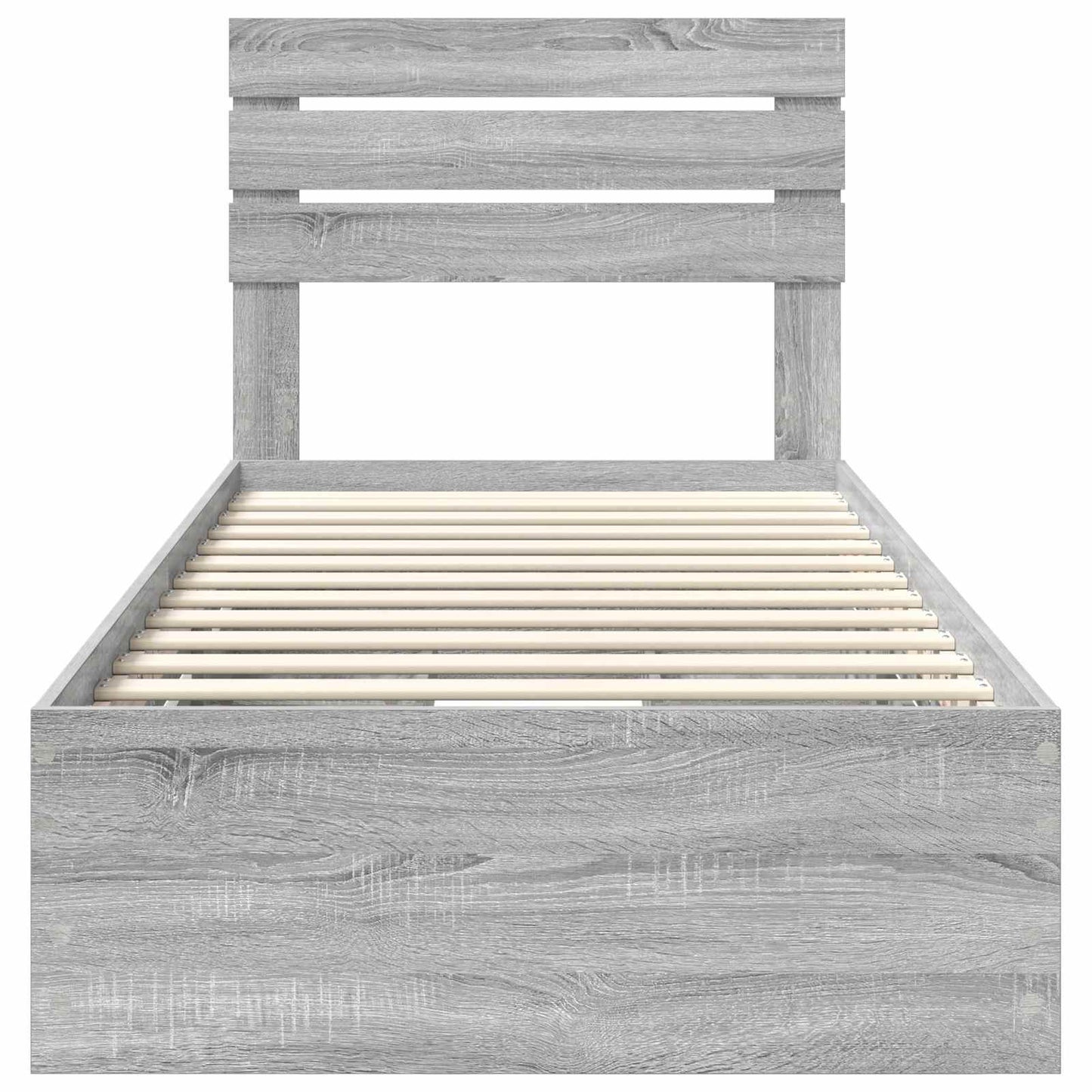 Struttura del letto con cassetto Grigio Sonoma 100 x 200 cm