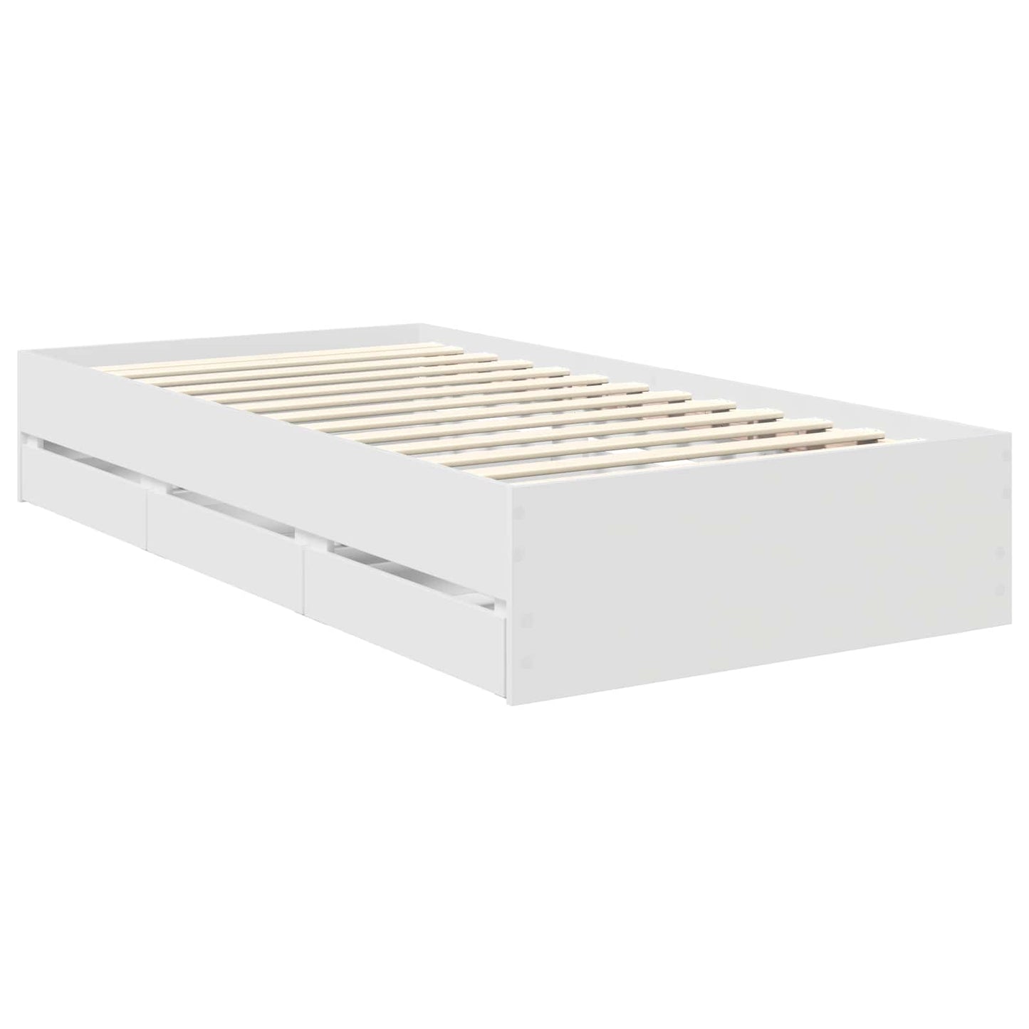 Struttura del letto Bianco 90 x 200 cm Legno Ingegnerizzato | homemem39