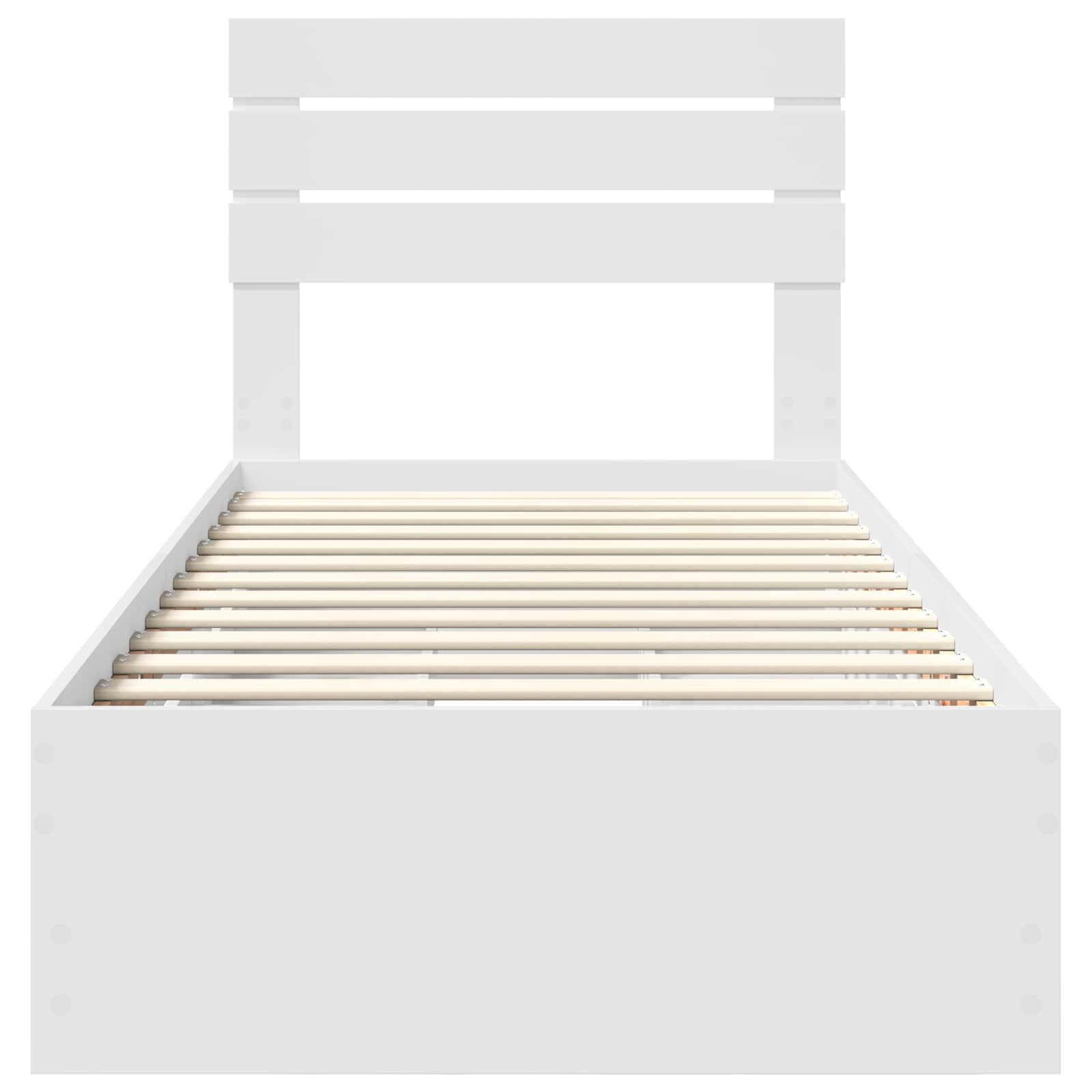 Struttura del letto Bianco 90 x 200 cm Legno Ingegnerizzato | homemem39