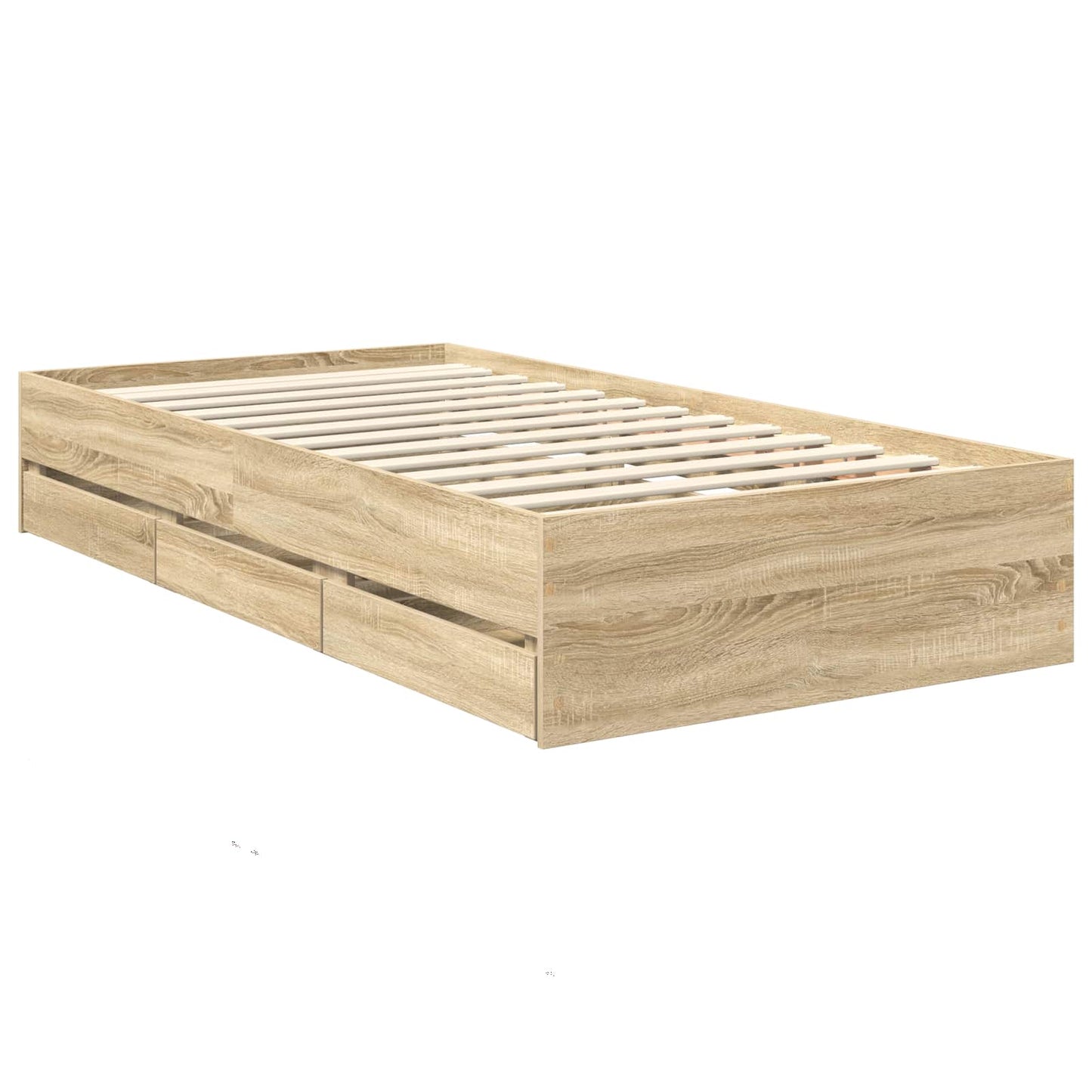 Struttura del letto con cassetto Rovere Sonoma 90 x 200 cm | homemem39