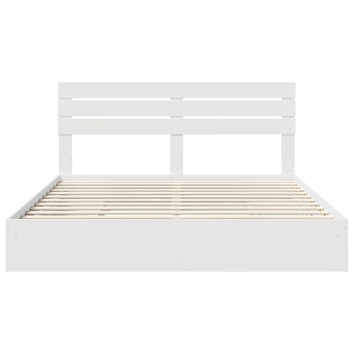 Letto con Contenitore Bianco 180 x 200 cm Legno multistrato | homemem39