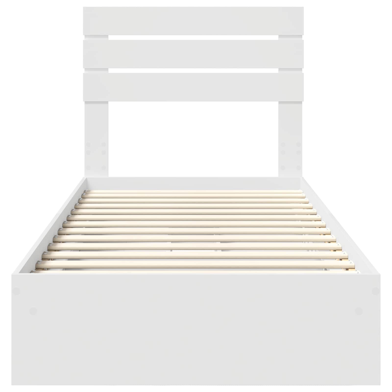 Letto con Contenitore Bianco 90 x 200 cm Legno multistrato | homemem39