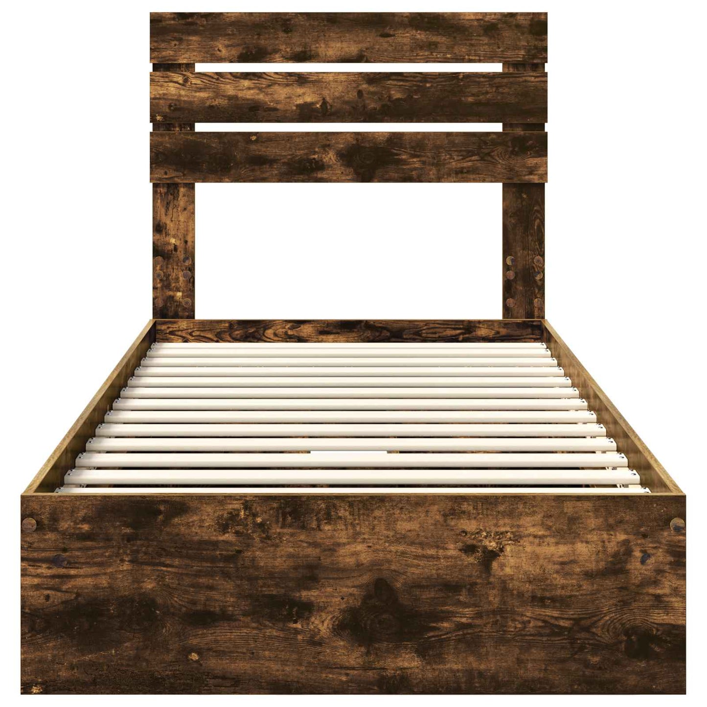 Letto con Contenitore Rovere fumé 90 x 200 cm Legno multistrato | homemem39