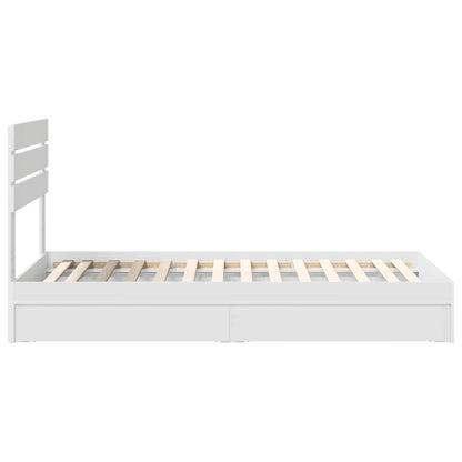 Letto con Contenitore Bianco 75 x 190 cm Legno multistrato | homemem39