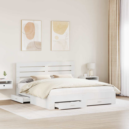 Struttura del letto con cassetto con testiera Legno multistrato | homemem39