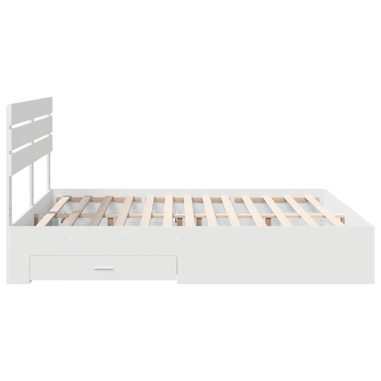 Struttura del letto con cassetto con testiera Legno multistrato | homemem39