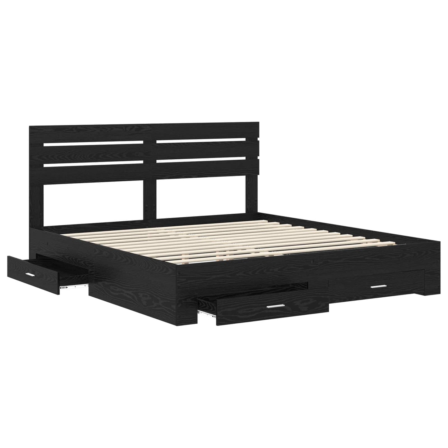 Struttura del letto con cassetto con testiera Legno multistrato | homemem39