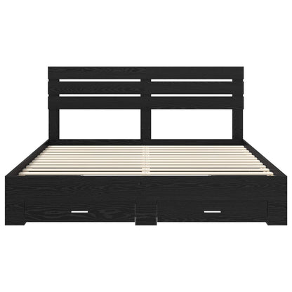Struttura del letto con cassetto con testiera Legno multistrato | homemem39