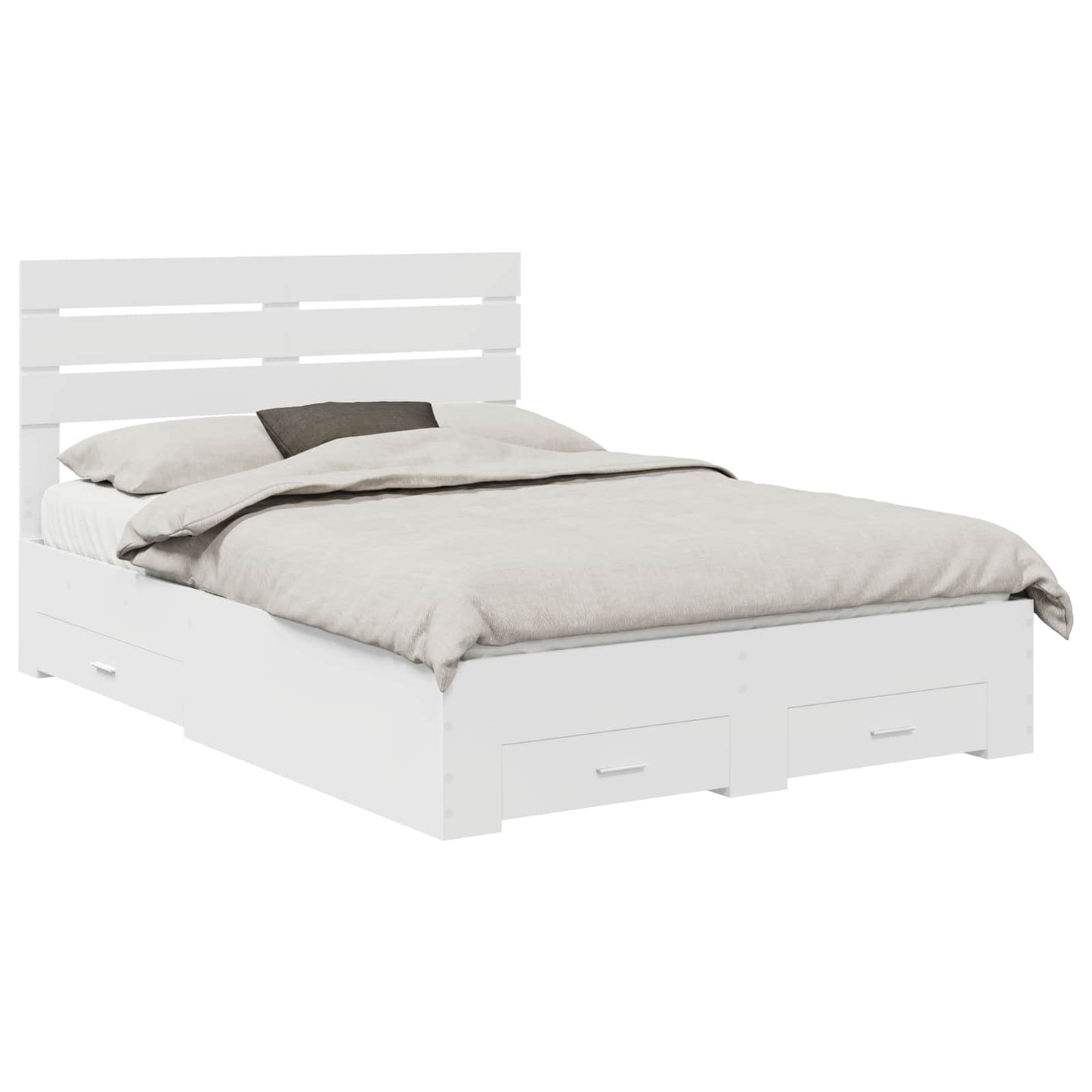 Struttura del letto con cassetto con testiera Legno multistrato | homemem39