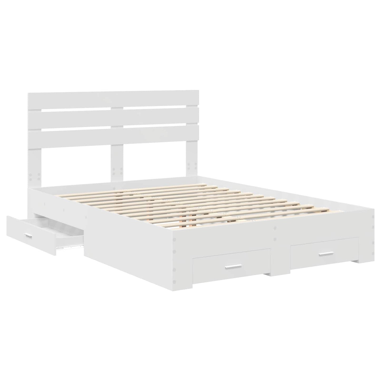 Struttura del letto con cassetto con testiera Legno multistrato | homemem39