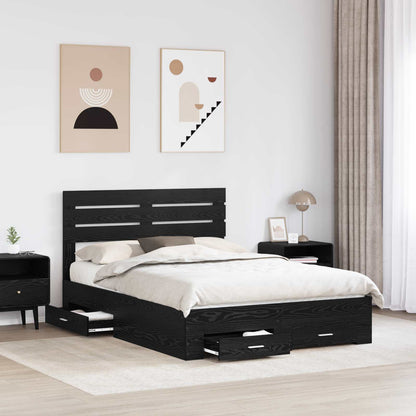 Struttura del letto con cassetto con testiera Legno multistrato | homemem39