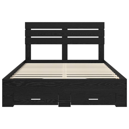 Struttura del letto con cassetto con testiera Legno multistrato | homemem39