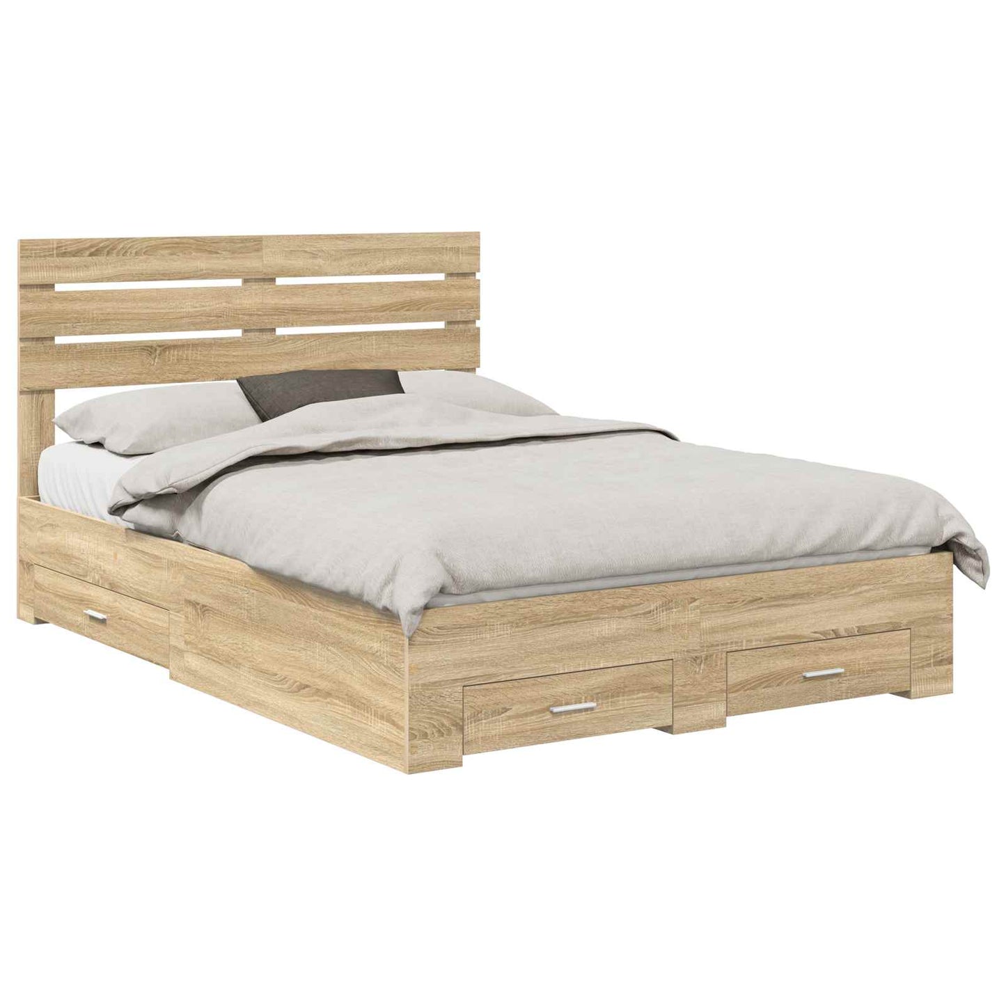 Struttura del letto con cassetto con testiera Legno multistrato | homemem39