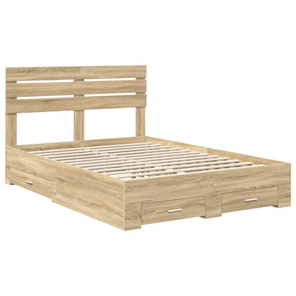Struttura del letto con cassetto con testiera Legno multistrato | homemem39