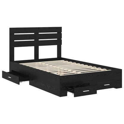Struttura del letto con cassetto con testiera Legno multistrato | homemem39