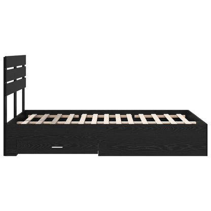 Struttura del letto con cassetto con testiera Legno multistrato