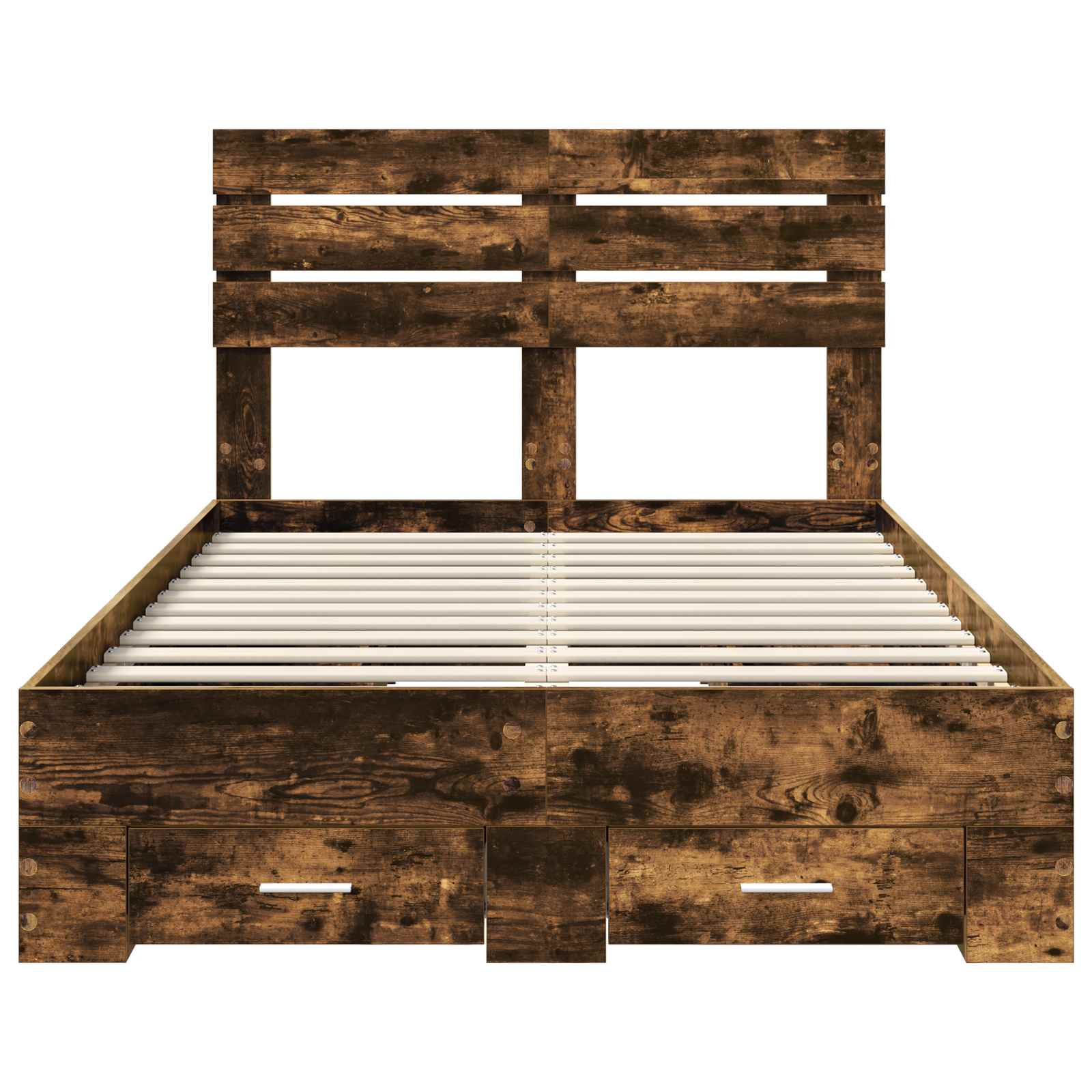 Struttura del letto Rovere fumé 120 x 190 cm Legno multistrato | homemem39