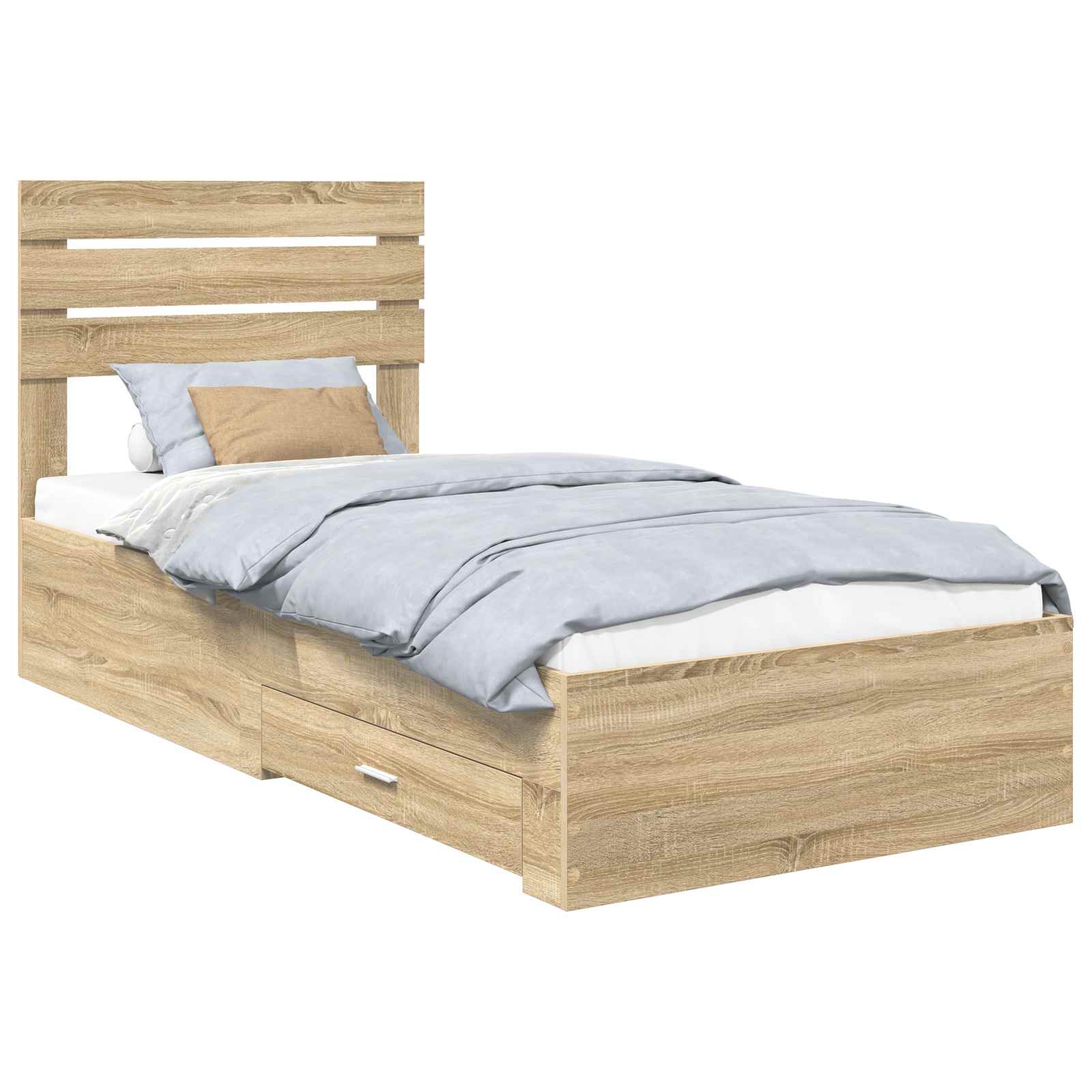 Struttura del letto con cassetto con testiera Legno multistrato | homemem39