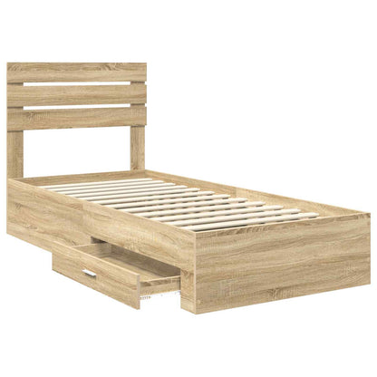 Struttura del letto con cassetto con testiera Legno multistrato | homemem39