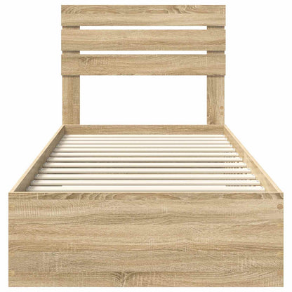 Struttura del letto con cassetto con testiera Legno multistrato | homemem39