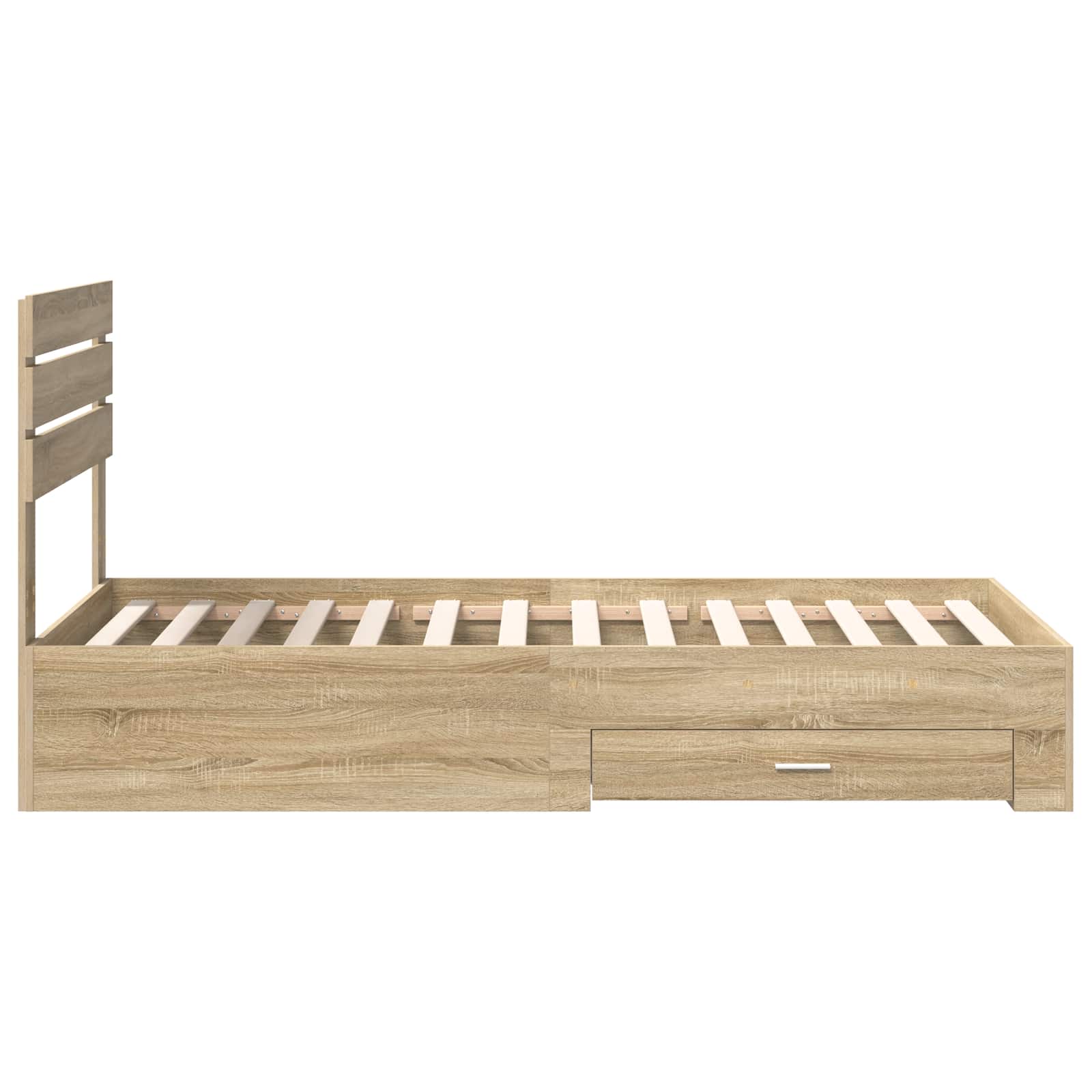 Struttura del letto con cassetto con testiera Legno multistrato | homemem39