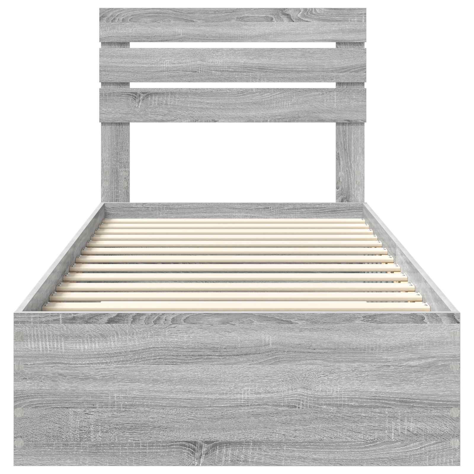 Struttura del letto con cassetto con testiera Legno multistrato | homemem39