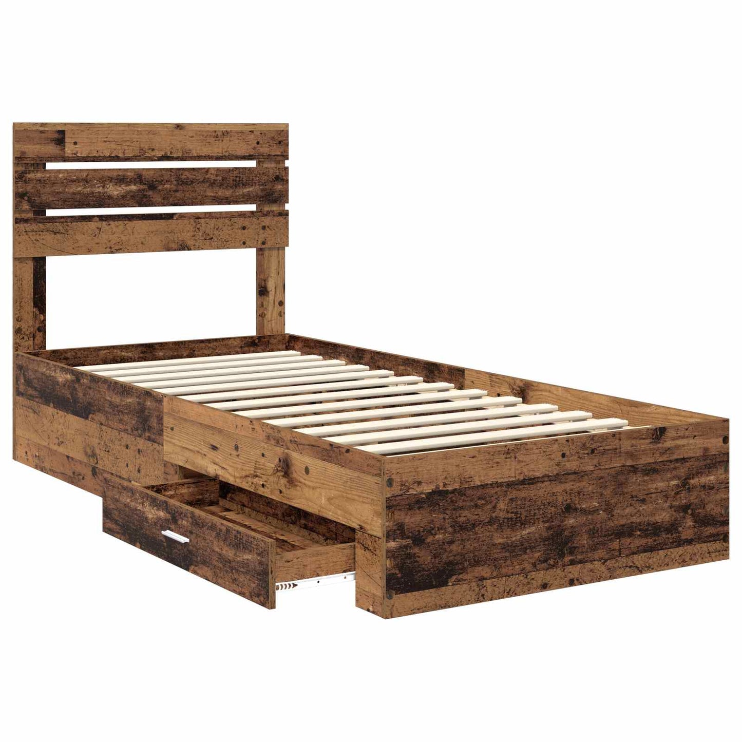 Struttura del letto con cassetto con testiera Legno multistrato | homemem39