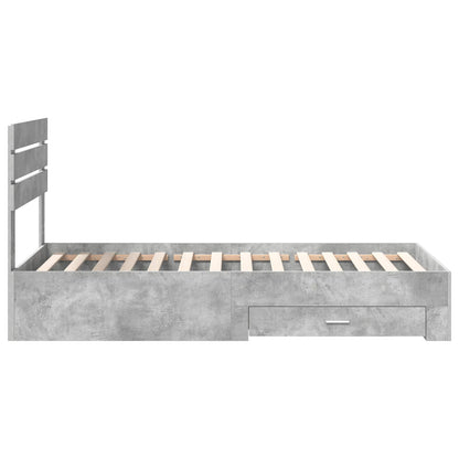 Struttura del letto con cassetto con testiera Legno multistrato | homemem39