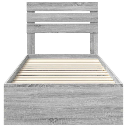 Struttura del letto con cassetto con testiera Legno multistrato