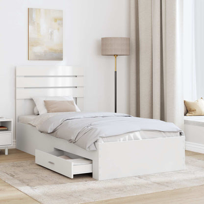 Struttura del letto con cassetto con testiera Legno multistrato | homemem39