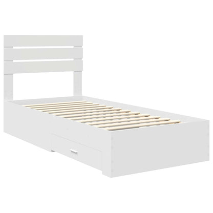 Struttura del letto con cassetto con testiera Legno multistrato | homemem39