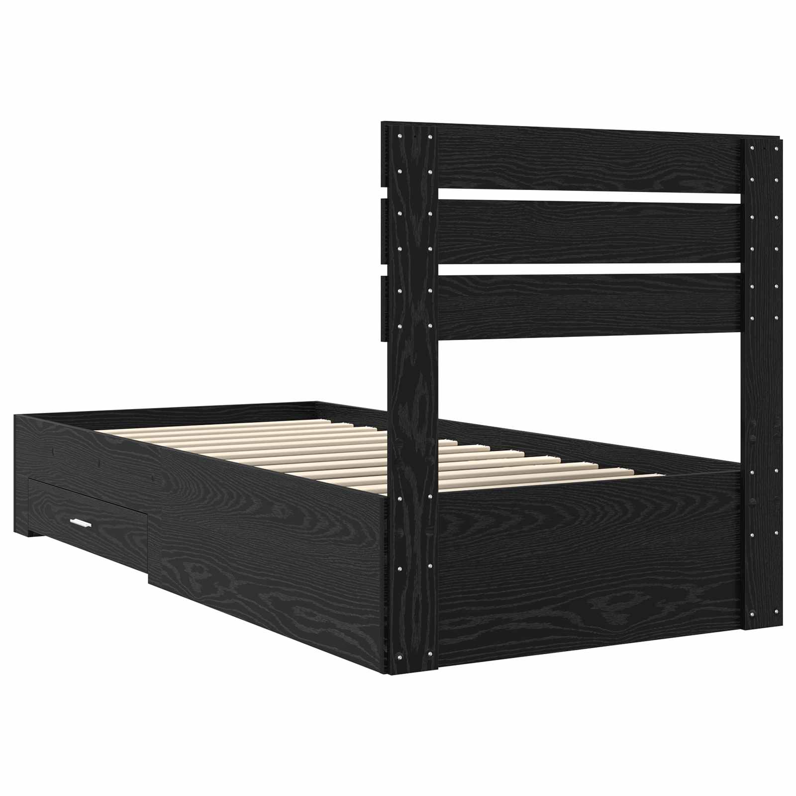 Struttura del letto con cassetto con testiera Legno multistrato | homemem39