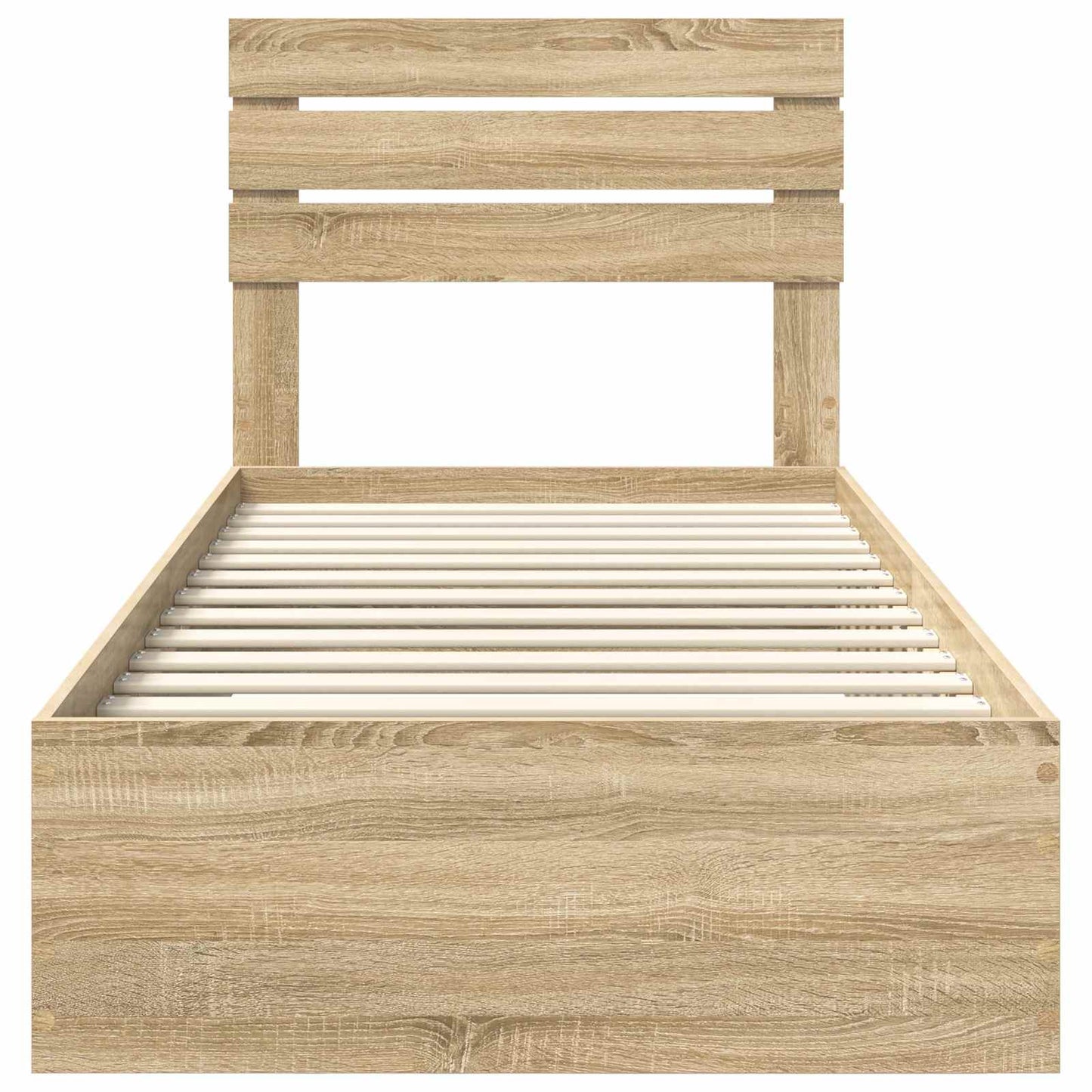 Struttura del letto Rovere Sonoma 90 x 190 cm Legno multistrato | homemem39