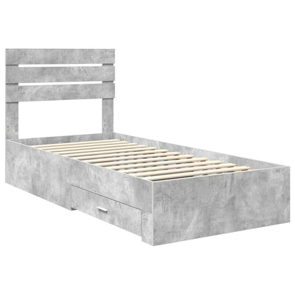 Struttura del letto Grigio Certo e Argento 70 x 190 cm | homemem39