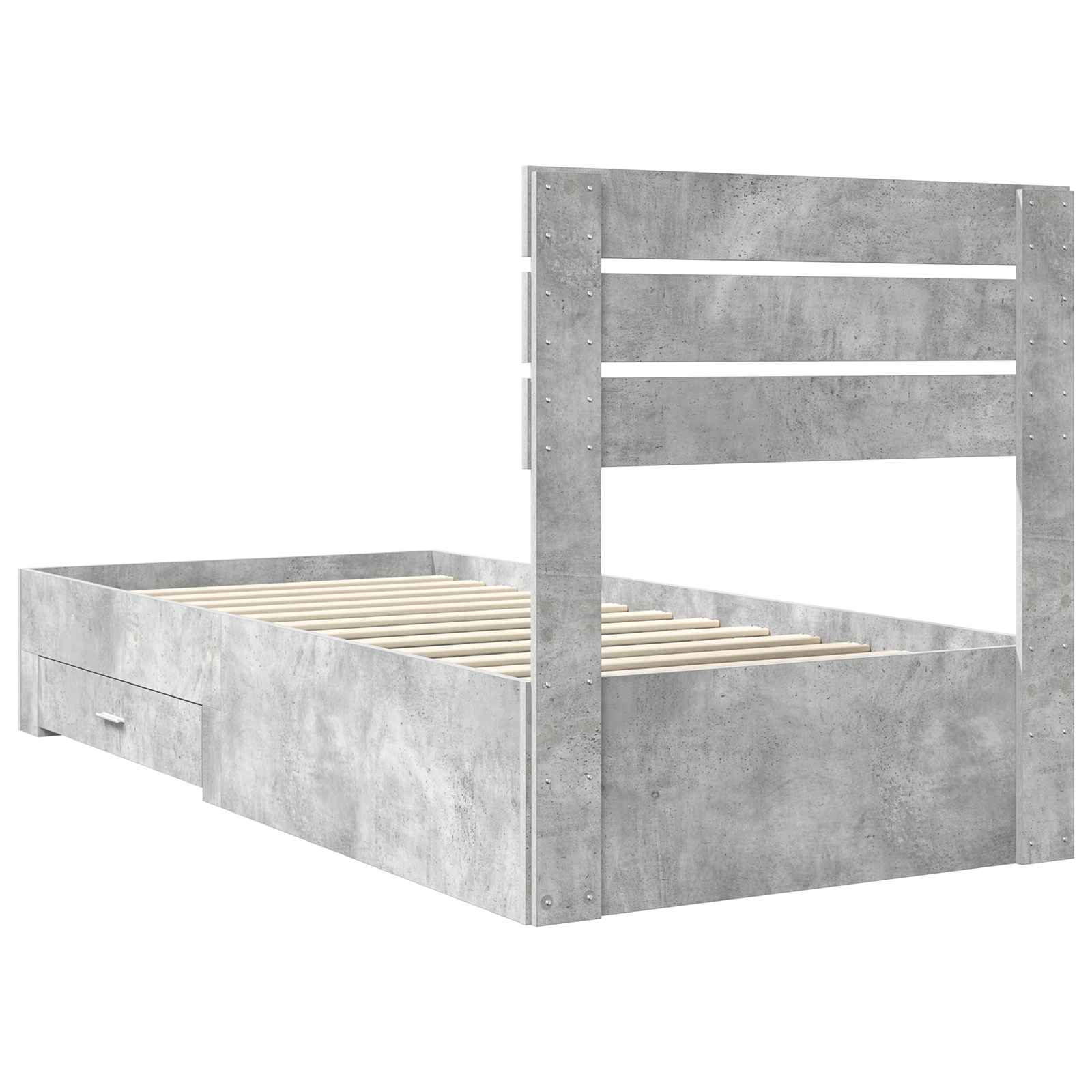 Struttura del letto Grigio Certo e Argento 70 x 190 cm | homemem39