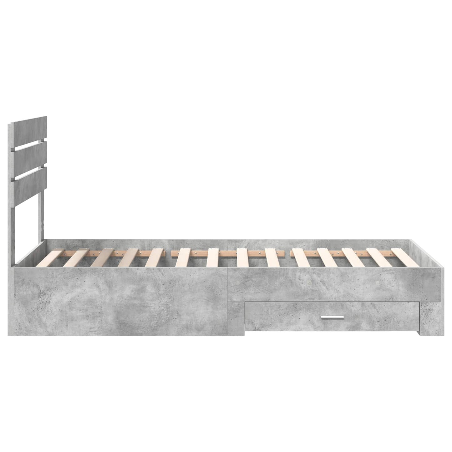 Struttura del letto Grigio Certo e Argento 70 x 190 cm | homemem39
