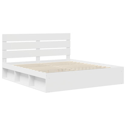 Struttura del letto Bianco 180 x 200 cm Pino massello | homemem39